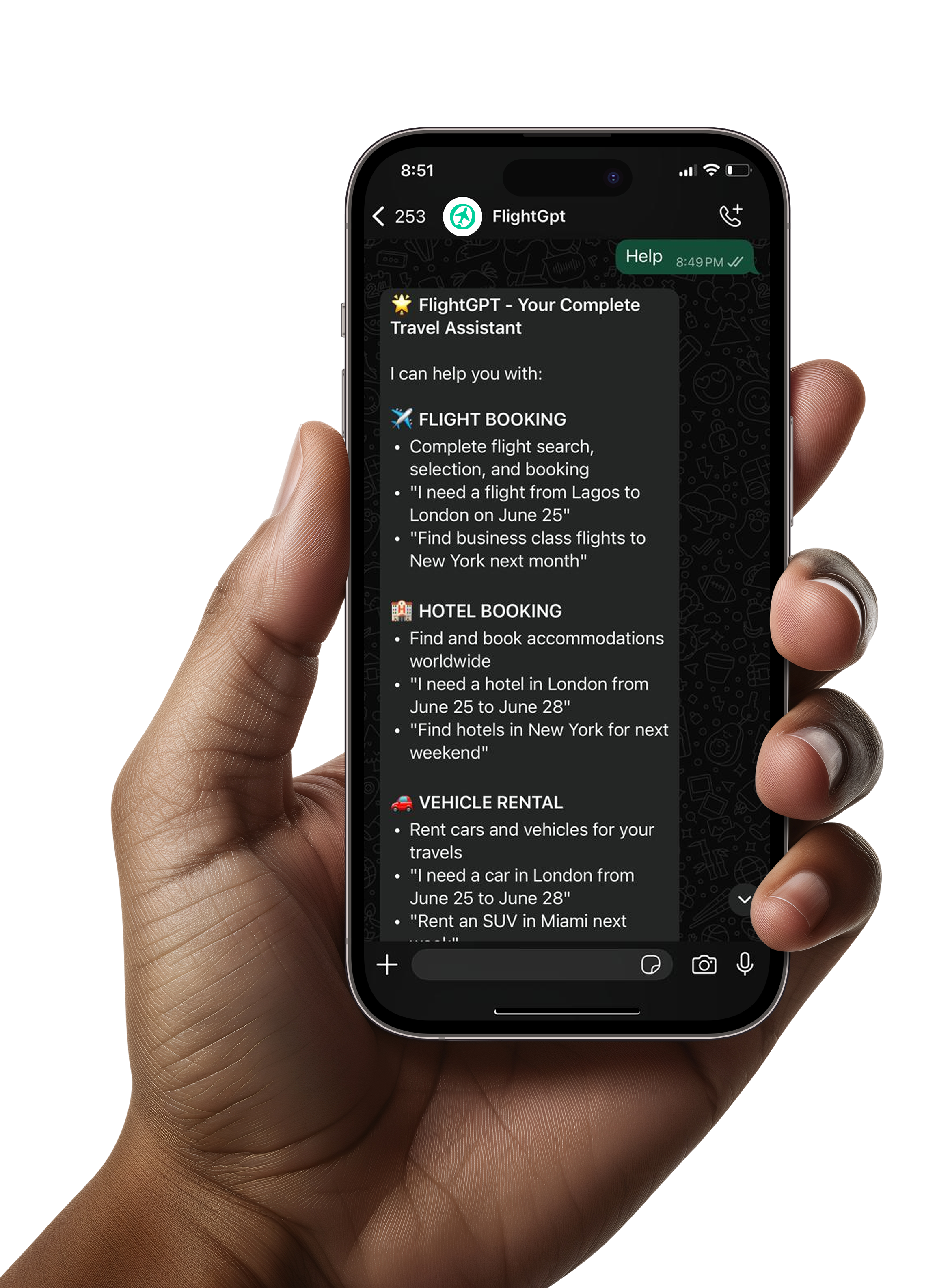 Your Complete Travel Concierge—All in One Chat